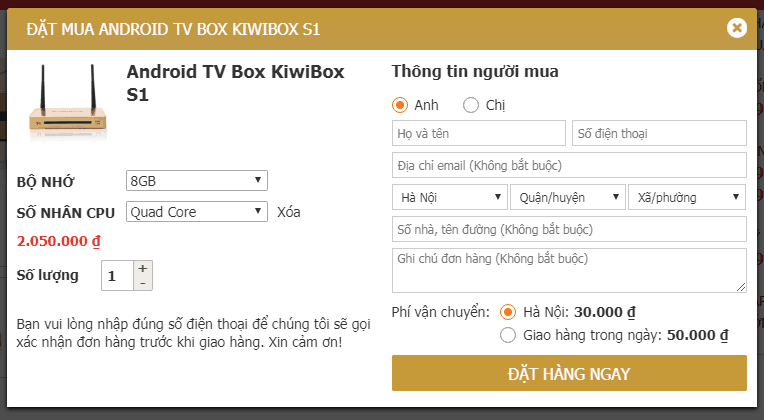 Chia sẻ plugin mua hàng nhanh cho woocommerce