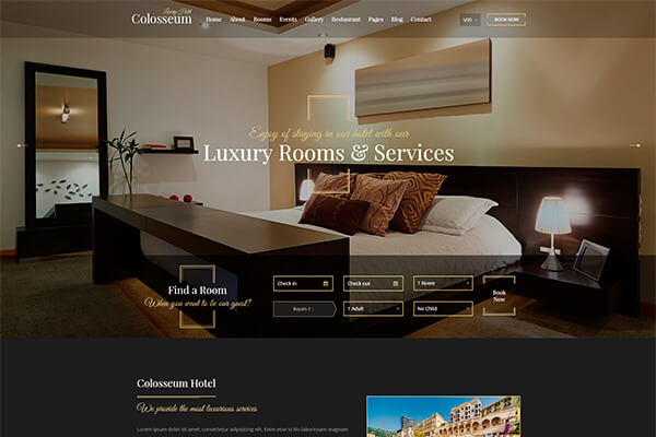 Top 5 mẫu thiết kế website nhà hàng khách sạn đứng đầu thế giới