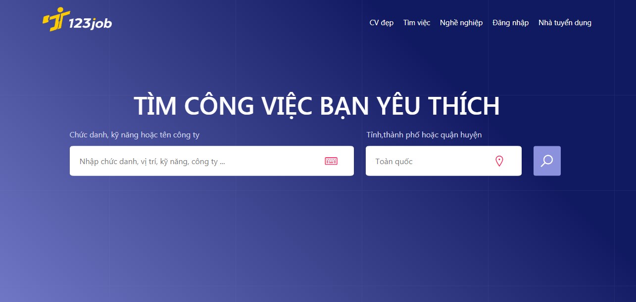 THIẾT KẾ WEBSITE VIỆC LÀM - TUYỂN DỤNG