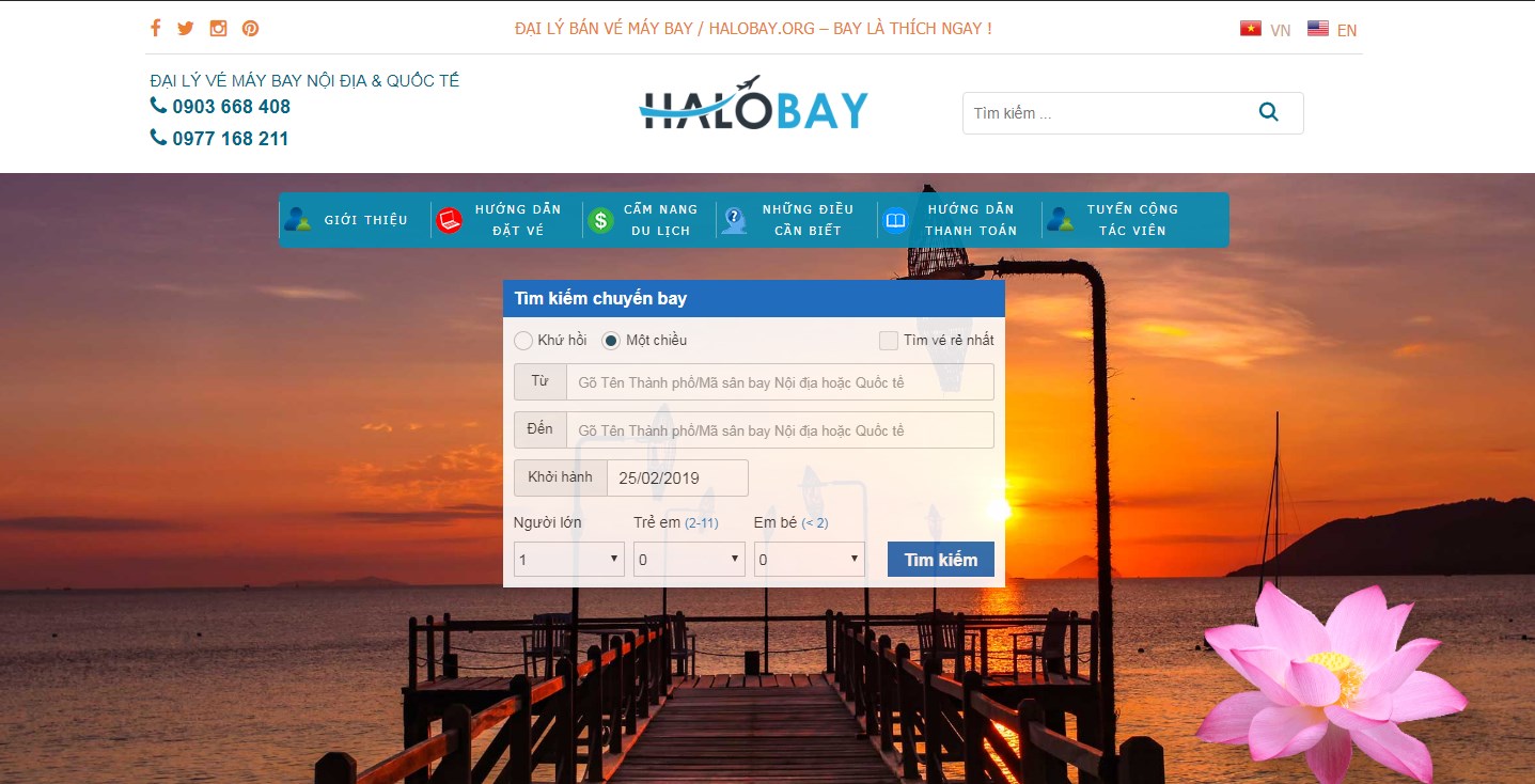 ​Thiết kế website vé máy bay chuyên nghiệp, chuẩn Seo