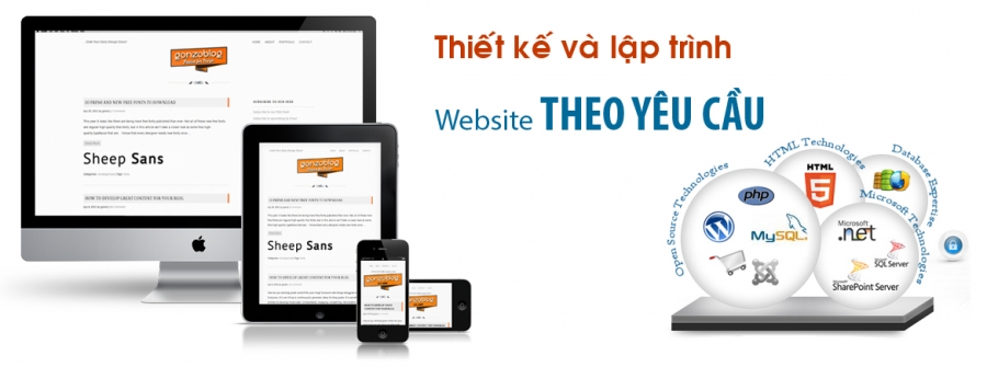 THIẾT KẾ WEBSITE THEO YÊU CẦU