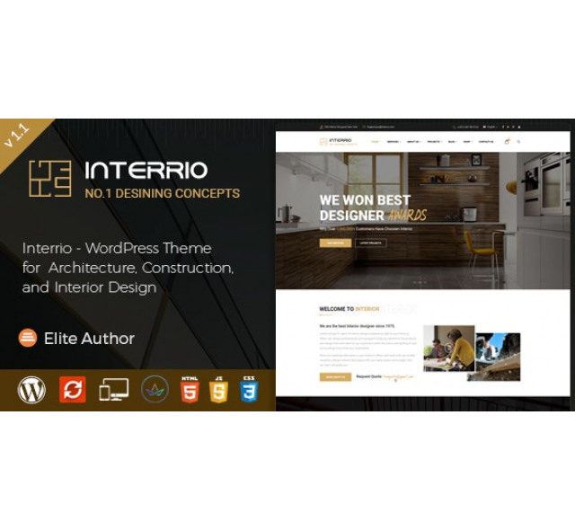 Share Themes Interrio, website Kiến trúc, Xây dựng, Thiết kế Nội Thất
