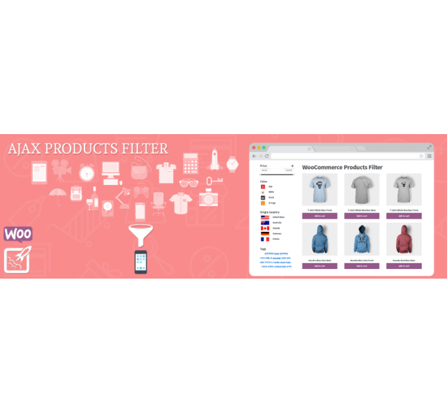 Share plugins WooCommerce AJAX Products Filter - WordPress Plugin Development