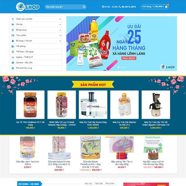 Theme wordpress shop đa năng