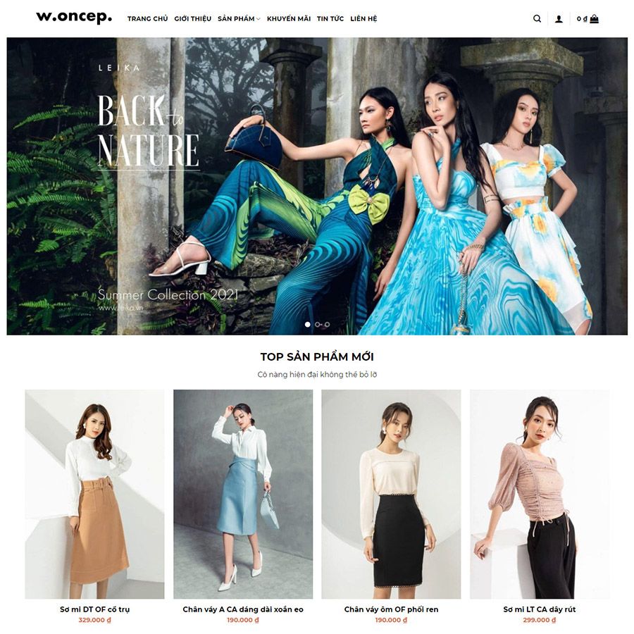 Theme wordpress thời trang 06