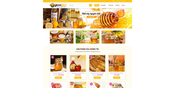 Theme wordpress bán mật ong