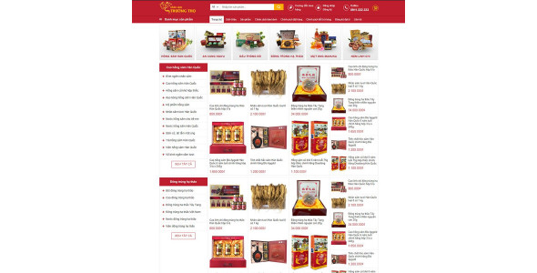 Theme wordpress bán nhân sâm 01