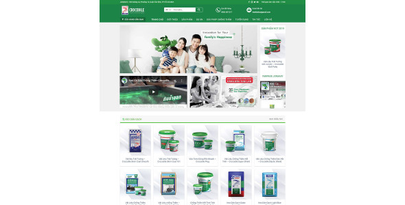 Theme wordpress flatsome bán bột sơn